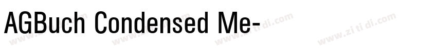 AGBuch Condensed Me字体转换